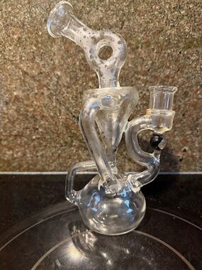 Clear Glass Art-Style Tabletop Sculpture - Home Art